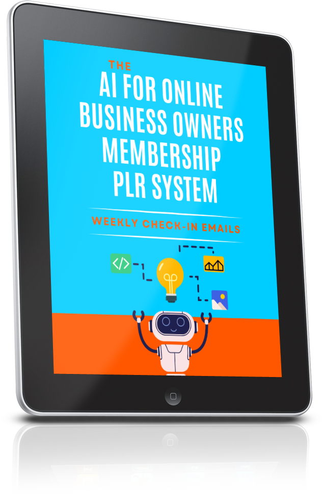 AI For Online Business Owners Membership PLR System - Weekly Check-In Emails Cover R