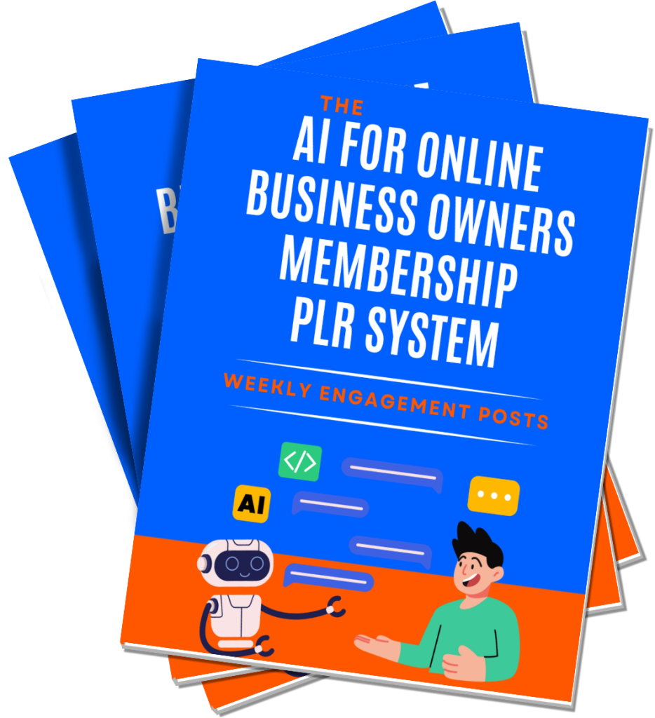 AI For Online Business Owners Membership PLR System - Weekly Engagement Posts Cover